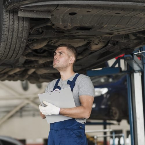 modern-automobile-mechanic-composition Przeglądy okresowe samochodów ciężarowych i dostawczych – serwis Lublin